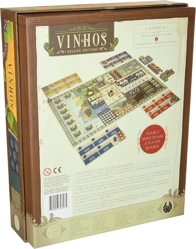 Vinhos Deluxe Board Game Strategy Board Game