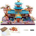 Micro Building Blocks SetChinese Suzhou Garden Architecture and Cherry Blossom Bonsai Tree Building Toys for AdultsJapanese Sakura House ModelCreative Mini Bricks Gift for Kids 14+2350 pcs