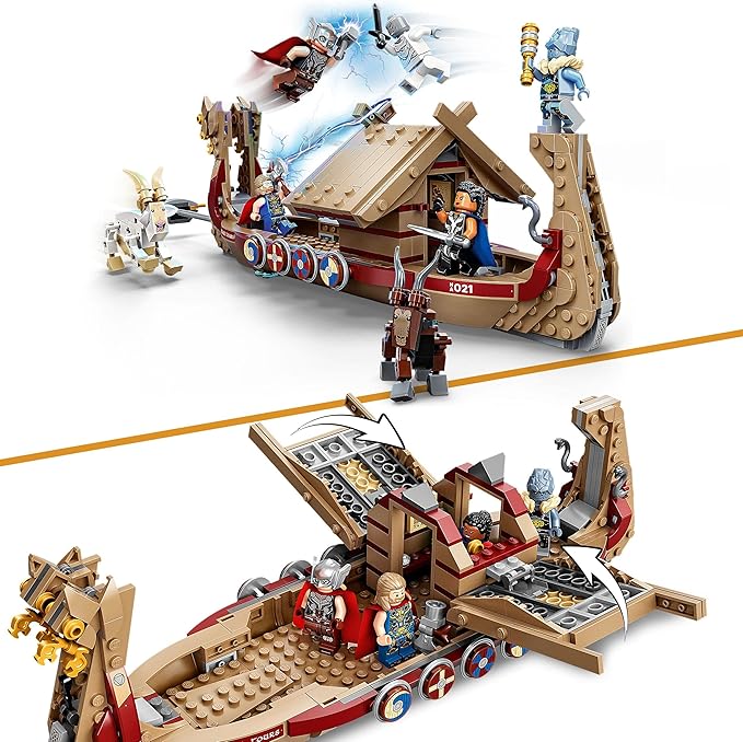 Lego® Super Heroes Marvel The Goat Boat 76208 Building Kit Collectible Thor Construction Toy with 5