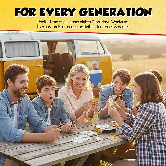 ARTAGIA Fun Social Skills and Therapy Game for Adults and Teenagers: CBT Family Game for Therapeutic Conversations and Better Relationships. Counseling Tool