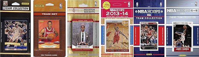 NBA Houston Rockets 6 Different Licensed Team Set Trading Card