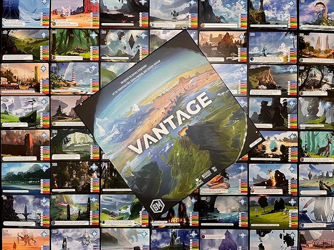 Stonemaier Games: Vantage by Jamey Stegmaier | Cooperatively Explore an Entire Planet from First-Person Perspective | Strategy Board Game for Adults and Family | 1-6 Players 120 Min-180 Min Ages 14+