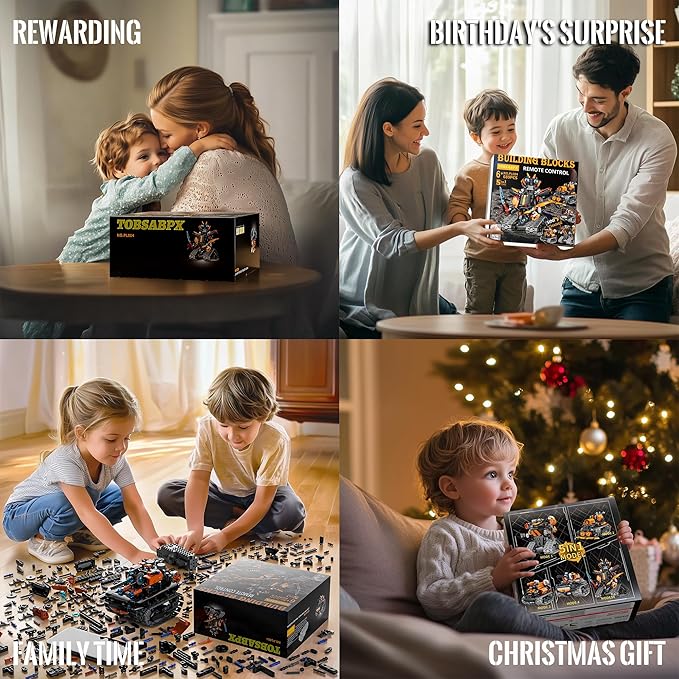STEM Building Toys for Kids 6-14 5in1 STEM Robot Building Kit for Kid Remote &amp APP Controlled Tank Bulldozer Robot Building Blocks Set Birthday Xmas Gifts Ideas for Boys Girls (689PCS)