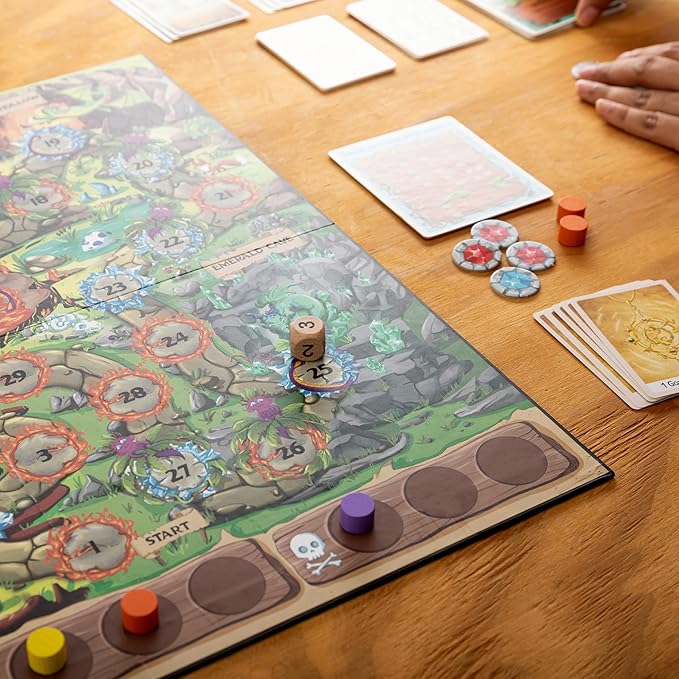 Dragon Hoard Board Game Fantasy Adventure for Kids and Family Fight Dragons to Win Gold Fun and Easy Strategy Semi-cooperative gameplay Ideal for Family Game Nights Ages 8+ 30 mins 2-5 Players