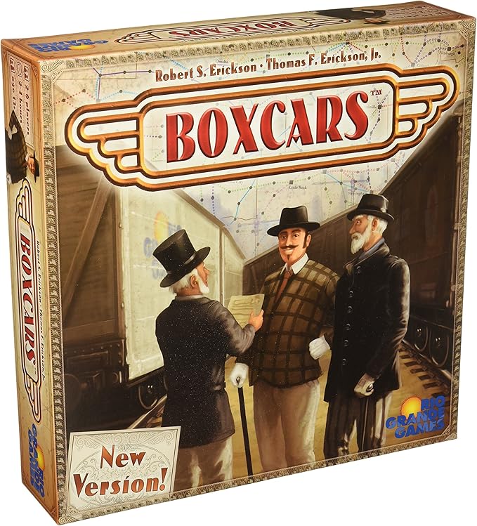 Rio Grande Games Boxcars Family Board Game 2-6 Players 90 Minute Strategy Game