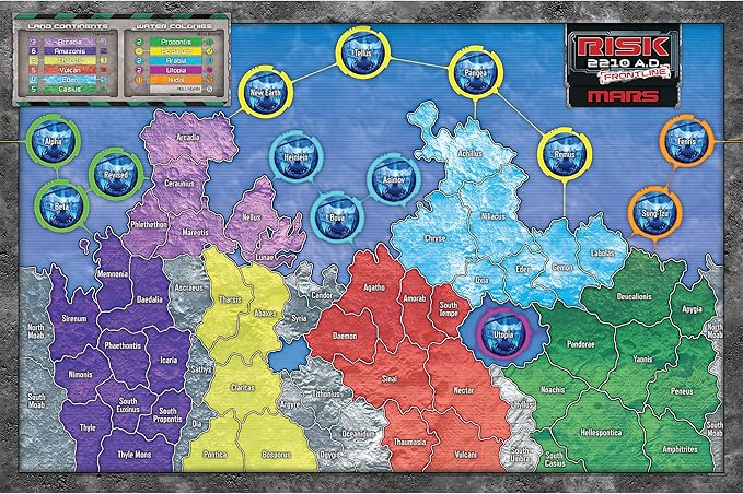 Renegade Game Studios Risk 2210 A.D. Frontline Expansion - Mars Strategy Game with Asymmetric Factions