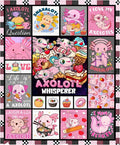 Axolotl Whisperer Food Blanket Gifts for Girls Boys Women - Super Soft Cozy Warm Throw Sheet for Couch Bed Sofa Office Decor All Season 60x80 for Adult