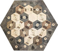 Custom Wood Settler Game Board - 2-4 Players | Main Board Ebony Frame | Compatible with Settler's of Catan
