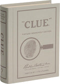 WS Game Company Clue Vintage Bookshelf Edition Board Game Linen Fabric Book Box Die-Cast Weapons &amp Wood Movers 1949 Retro Design Clue Board Games for Kids Adults &amp Family Ages 8+