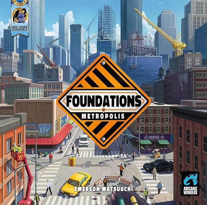 Arcane Wonders Foundations of Metropolis - Strategy Board Game - for 1 to 4 Players and Ages 14+