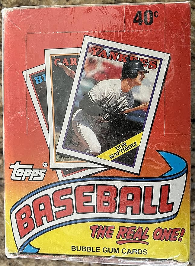 TOPPS 1988 BASEBALL WAX BOX 36 PACKS 15 CARDS PER PACK