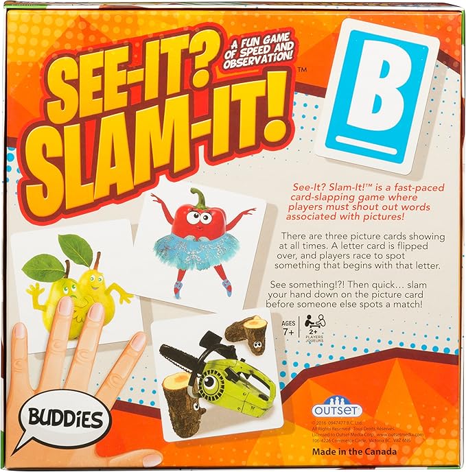 Outset Media - See It Slam It - A Fun Party Game of Speed and Observation