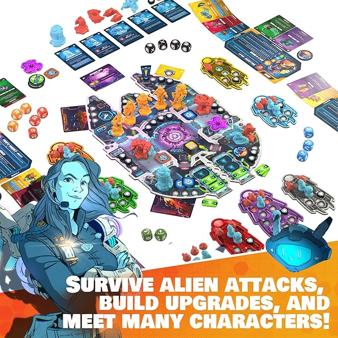SAVANA Spark Riders 3000 - Commander Edition – Sci-Fi Survival Game | Command Repair &amp Fight with Voice-Controlled IRIS App | 1–4 Players Ages 10+ 60 Min Playtime | Strategy &amp Cooperative G