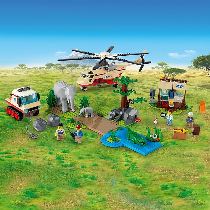 LEGO City Wildlife Rescue Operation 60302 Building Kit Creative Toy Best Gifts for Kids New 2021 (525 Pieces)