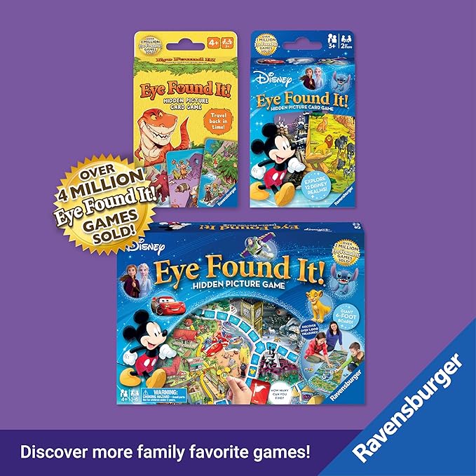 Ravensburger Dinosaur Island Eye Found It! Board Game - Educational Adventure for Kids and Families - Promotes Focus Memory and Teamwork - Fun Learning Game for Ages 4+