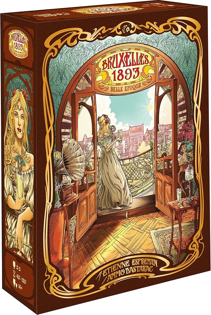 Bruxelles 1893 Including Belle Epoque Expansion - Worker Placement &amp Bidding Strategy Board Game Ages 14+ 2-5 Players