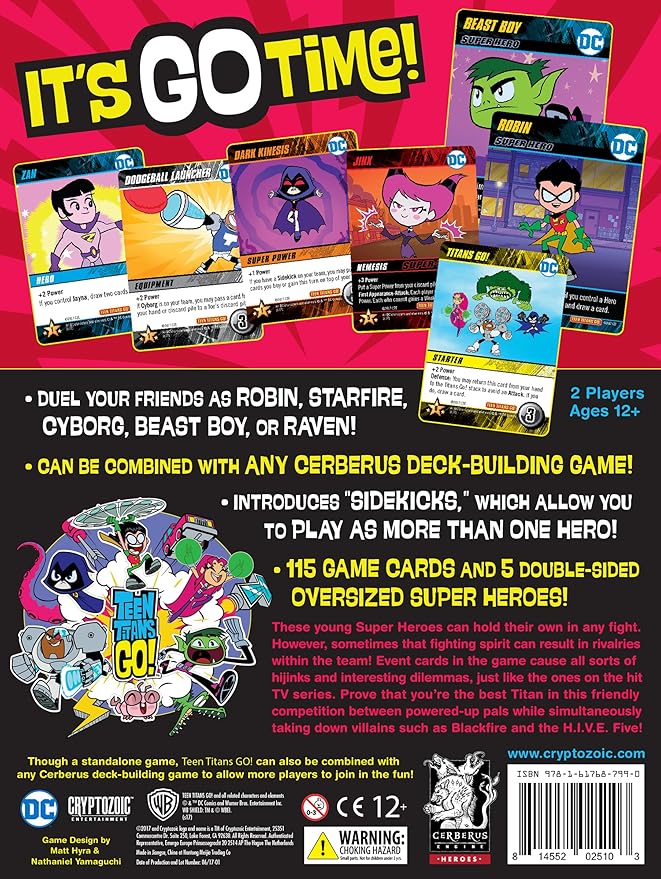 Cryptozoic Entertainment Teen Titans Go DBG Board Game