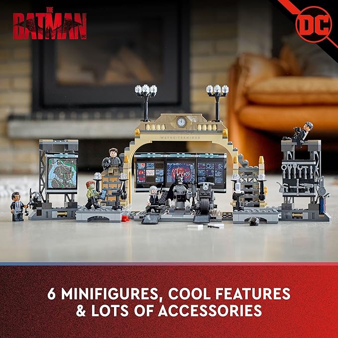 LEGO DC Batman Batcave: The Riddler Face-Off 76183 Building Kit Cool Gotham City Batcave Toy for Kids Aged 8+ (581 Pieces)