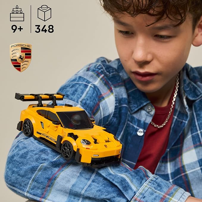 LEGO Speed Champions Porsche 911 GT3 RS Super Car Toy - Model Kit &amp Pretend Play Toy for Boys &amp Girls Ages 9+ - Sports Car Building Set for Kids &amp Racing Fans - Gift Idea for Birthdays -