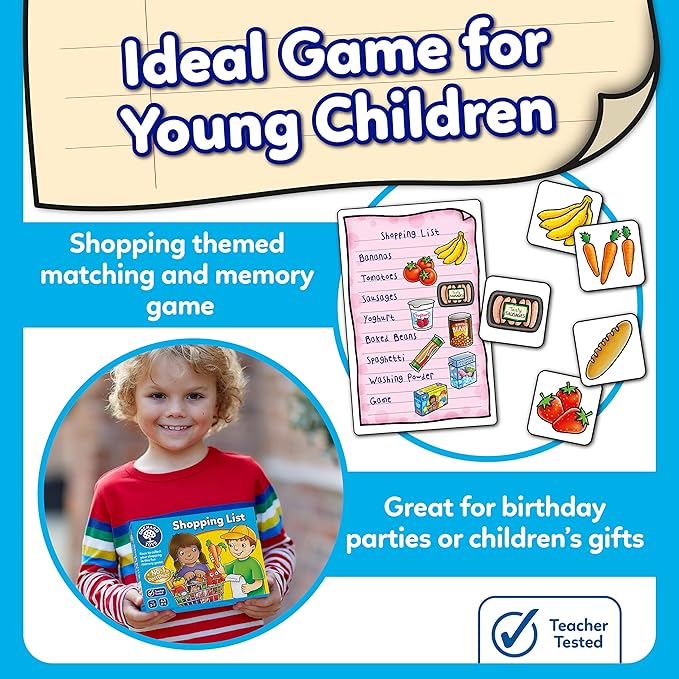 Orchard Toys Shopping List - Educational Memory Game - Age 3-7 - Perfect For Home Learning