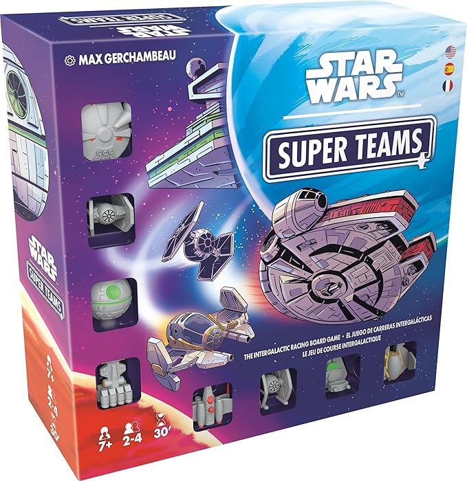 Star Wars Super Teams Board Game - Fast-Paced Strategy Race Through The Galaxy Fun for Families Kids &amp Adults Ages 7+ 2-4 Players 30 Minute Playtime Made by Zygomatic