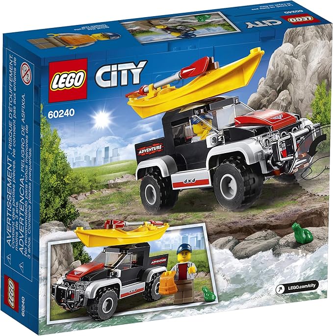 LEGO City Great Vehicles Kayak Adventure 60240 Building Kit (84 Pieces)