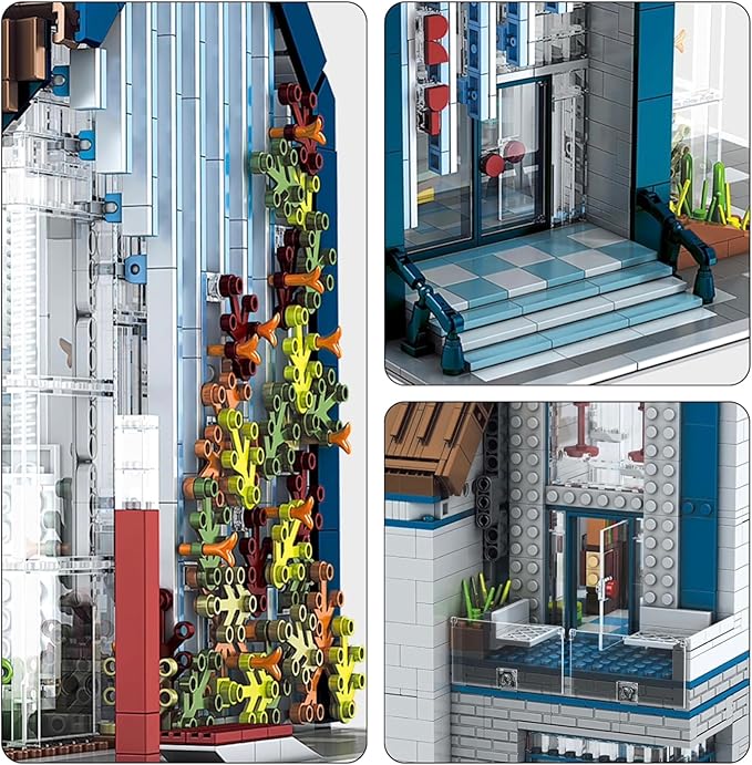 General Jim's Modern Library Glass Modular Building Blocks Set
