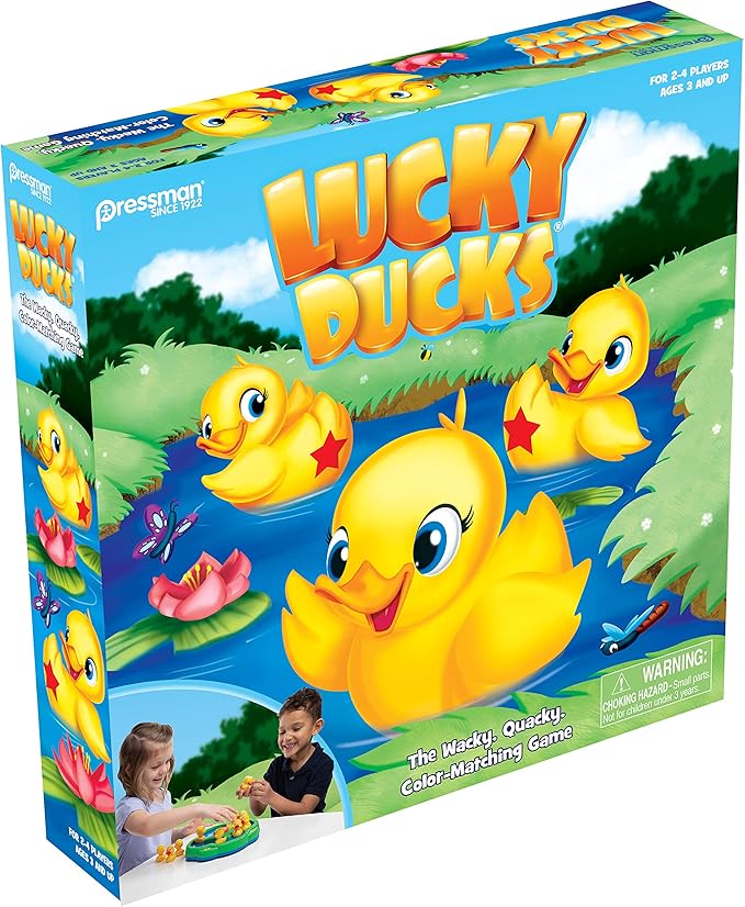 Pressman Lucky Ducks -- The Memory and Matching Game that Moves 5
