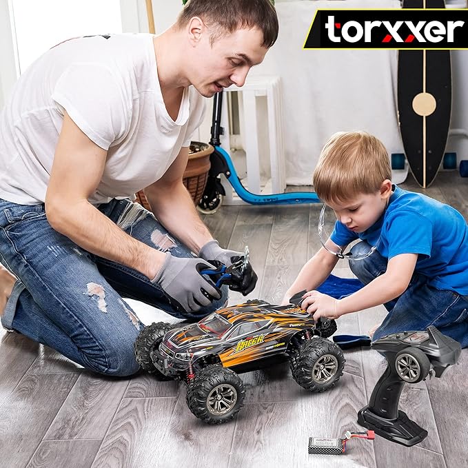 1:16 Scale Brushless RC Truck - High Speed Hobby Grade RC Car Hits 33 Miles Per Hour - Off Road 4WD for Grip on Any Terrain Ready to Run Waterproof Trophy Truck