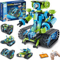 Sillbird Robot Car Building Kit with Remote Control STEM Gifts for Boys Ages 8-14 Technic Coding Stunt Racer Toys for Kids Birthday Buildable 5in1 Models with 662 Pieces