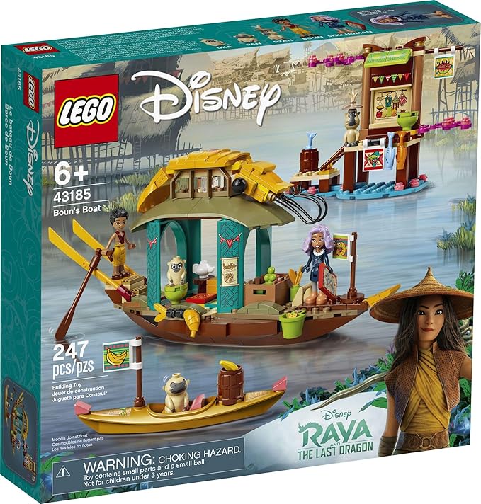 LEGO Disney Boun’s Boat 43185 Building Kit an Imaginative Toy Building Kit Best for Kids Who Like Exploring The World and Adventuring with Strong Disney Characters New 2021 (247 Pieces)