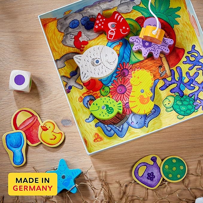 HABA My Very First Games - Here Fishy Fishy! Magnetic Fishing Game Ages 2+ Made in Germany Toddler Games Learning Toys Preschool Toys