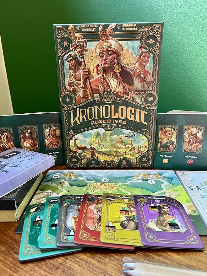 Kronologic: Cuzco 1450 | Mystery Detective Game for Kids Teens &amp Adults | Solve The Unexplained Mysteries Plaguing 1450s Peru | Competitive or Solo Deductive Game | Ages 10+ | 1-4 Players | 30 Mi