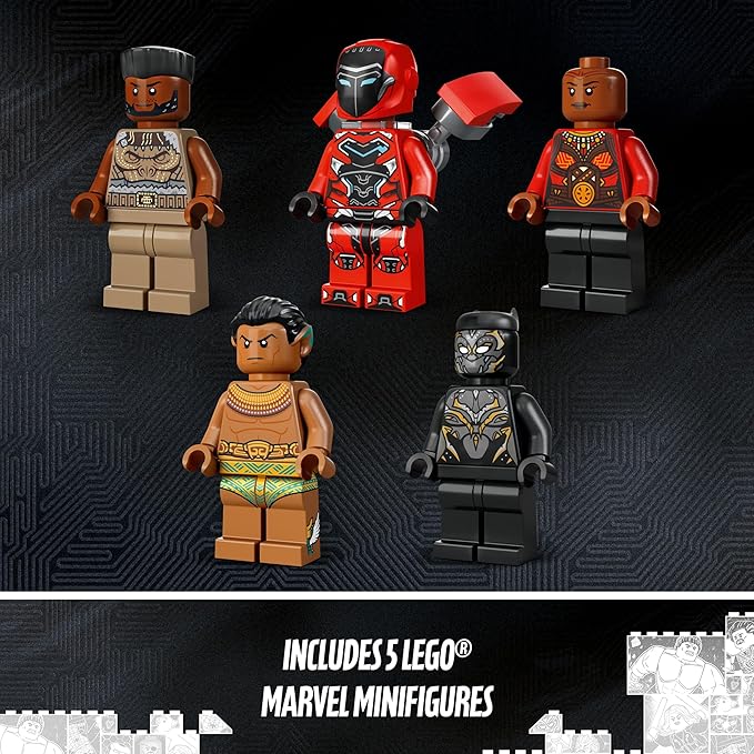 Lego® Super Heroes Marvel Black Panther: War on The Water 76214 Building Toy SetWakanda Forever Super Hero playset for Kids Aged 8+