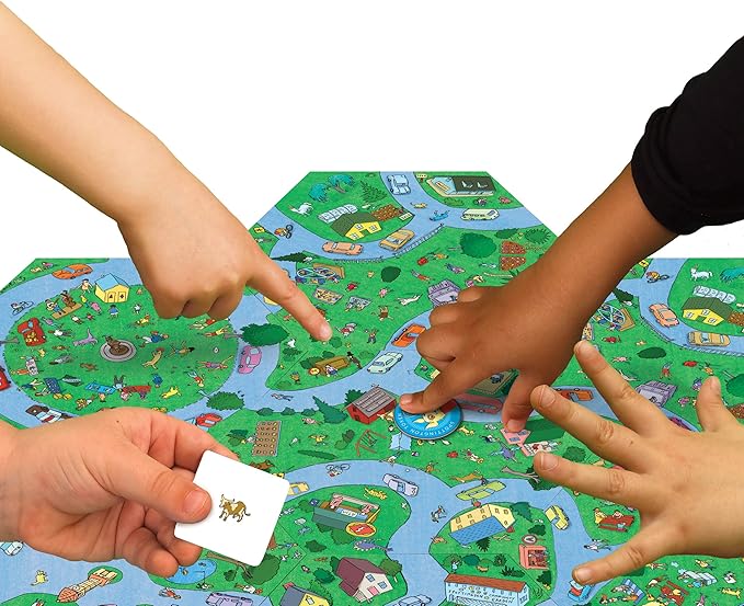 eeBoo: Spottington Board Game Develops Observational Skills Focus and Speed Fast Finding and Fun for 1 to 6 Players Perfect for Ages 5 and up