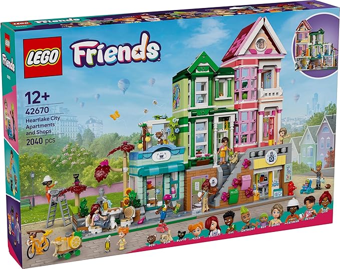 Lego 42670 Friends Heartlake City Apartments And Stores (2040 Pieces)