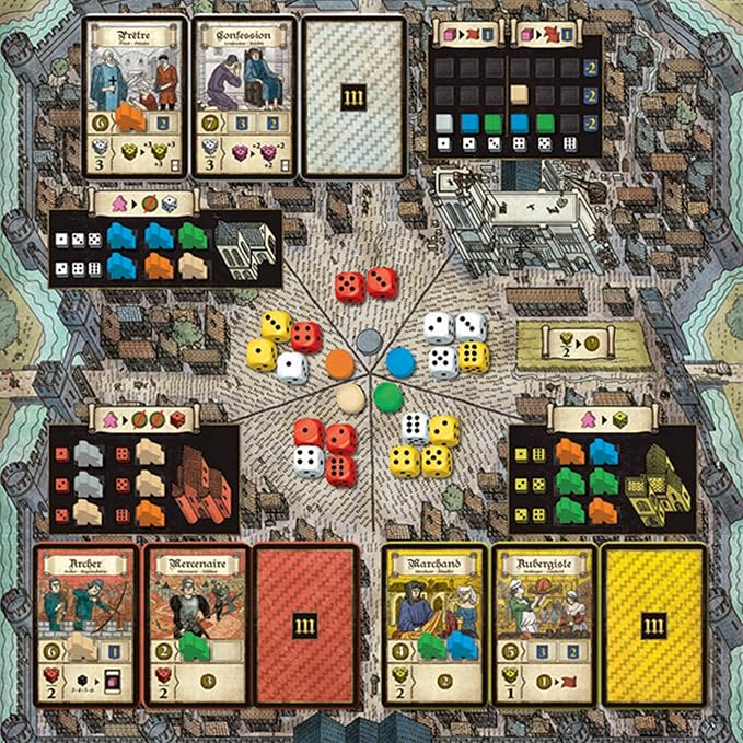 Troyes Board Game - Experience The Richness of Medieval France in This Acclaimed Strategy Game! Family Game for Kids and Adults Ages 14+ 2-4 Players 90 Minute Playtime Made