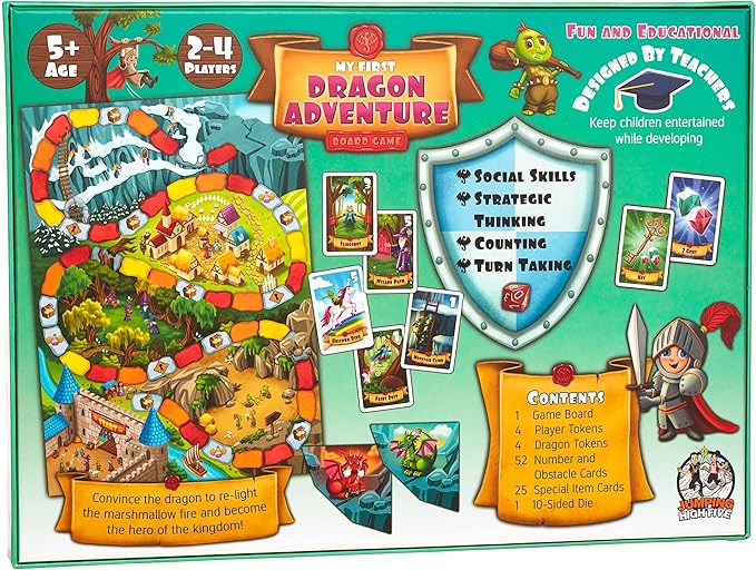 My First Dragon Adventure Board Game - Kids Save The Kingdom Beginner Fantasy Adventure Game for Children 5+ Exciting Hands-On Dragon Fun for Family Game Night