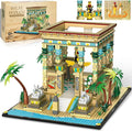 AsmrCap Philaedin Temple Building Set for Adults Egyptian Architecture Building Blocks Miniature Nile Temple Scene Famous Landmark Collection Home Décor Model Building Kit 2018 Pcs