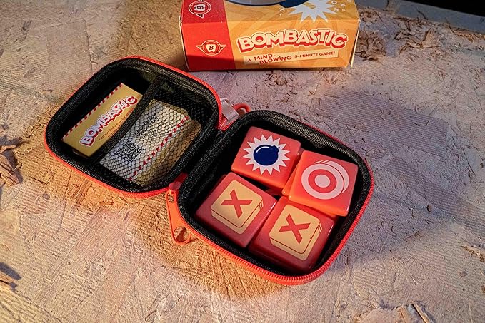 Bitewing Bombastic Board Game for Adults and Kids - 2 Player Explosive Game of Tic-Tac-Toe - Find Three in A Row Without Triggering A Boom - 5 Minutes Play Time - Ages 8+