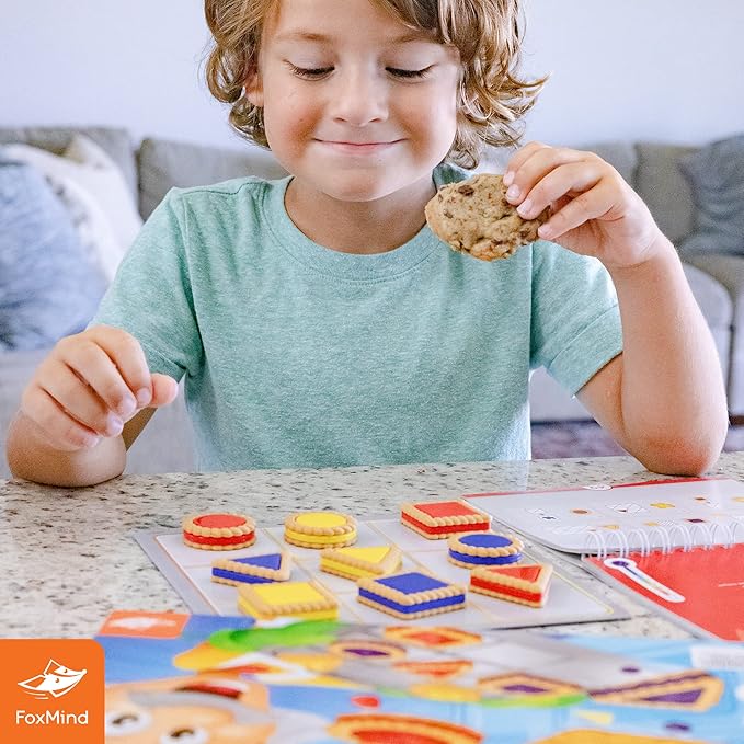 FoxMind Games: Smart Cookies Logic Puzzle Game Deduction Game for Kids Ages 6+ and Brain Teaser Lovers STEM Learning Toy from Brain Builder Series Develops Problem-Solving Skills 1+ Players