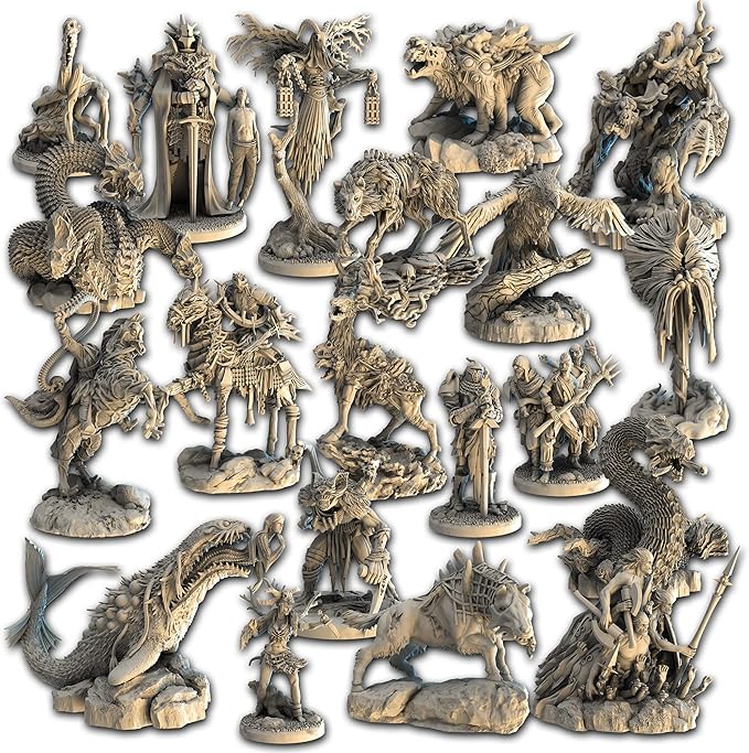 Tainted Grail The Fall of Avalon Monsters of Avalon MINIATURES UPGRADE - Enhance Your Gameplay with Detailed Miniatures! Ages 14+ 1-4 Players 2-3 Hour Playtime Made by Awaken Realms
