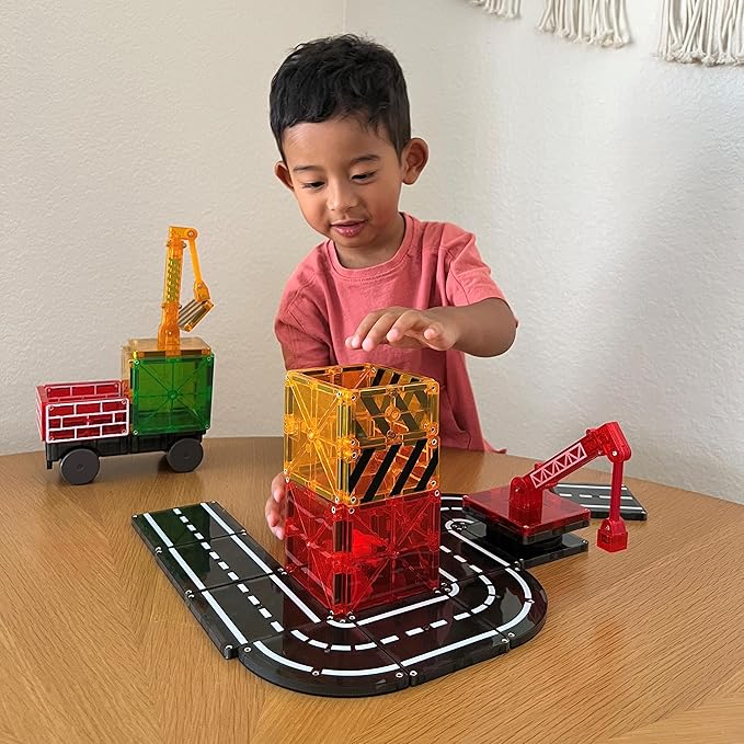 MAGNA-TILES Builder 32-Piece Magnetic Construction Set The ORIGINAL Magnetic Building Brand