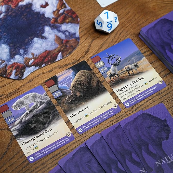Northstar Game Studio Nature Board Game Expansion Module 4: Arctic Tundra | Adapt Species in a Changing Environment | Strategy Game for Adults Teens Families and Solo | 1-4 Players Age 10+