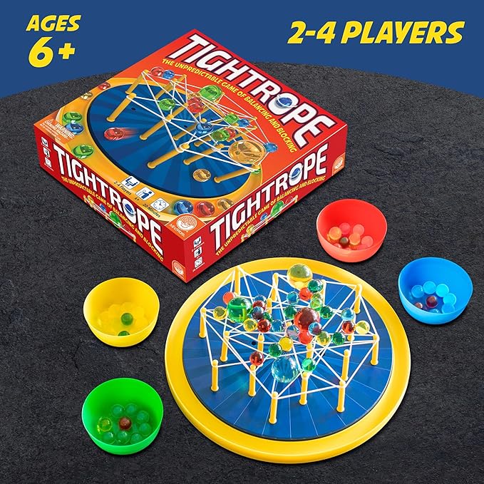 MindWare Tightrope Strategy Board Game Fun for Classrooms 2-4 Players 20 Min Play Time Ages 6 &amp Up