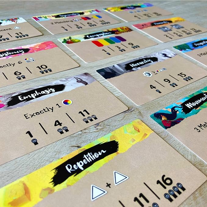 Canvas – Strategic Artistic Card Crafting Game Solo or up to 5 Players Age 14+ Award-Winning Board Game with Transparent Cards Premium Components &amp Art Cards