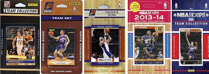 CandICollectables SUNS514TS NBA Phoenix Suns 5 Different Licensed Trading Card Team Sets
