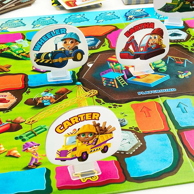 JH5 Construction Kids Board Game for Kids Ages 4 and Up Fun and Cooperative Building Game for 2-4 Players Easy to Learn Perfect for Family Time