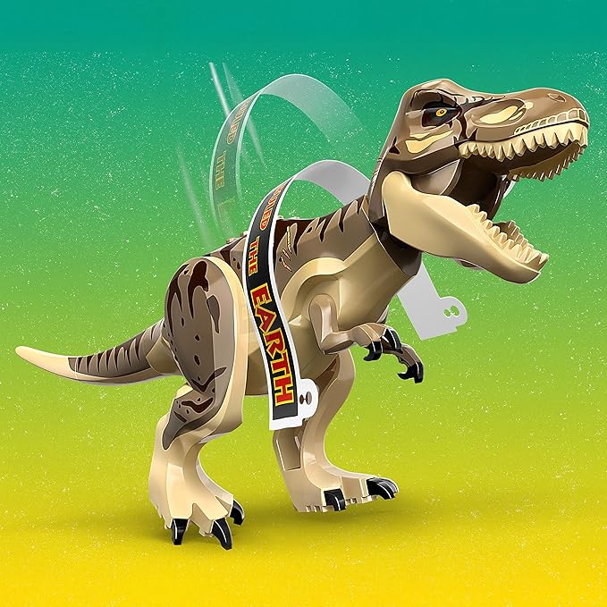 LEGO Jurassic Park Visitor Center: T. rex &amp Raptor Attack 76961 Buildable Dinosaur Toy Gift for Teens and Kids Aged 12 and Up Including a Dino Skeleton Figure 6 Minifigures and More