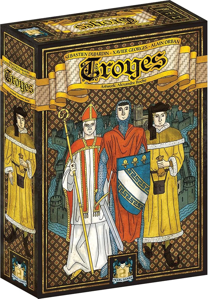 Troyes Board Game - Experience The Richness of Medieval France in This Acclaimed Strategy Game! Family Game for Kids and Adults Ages 14+ 2-4 Players 90 Minute Playtime Made